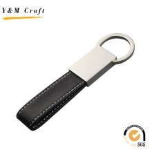 Promotion Hot Sell Rectangle Shape Logo PU Leather OEM Keychain